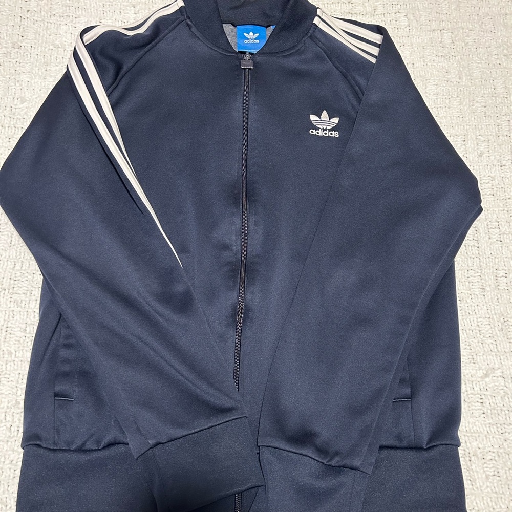 Navy blue adidas jacket